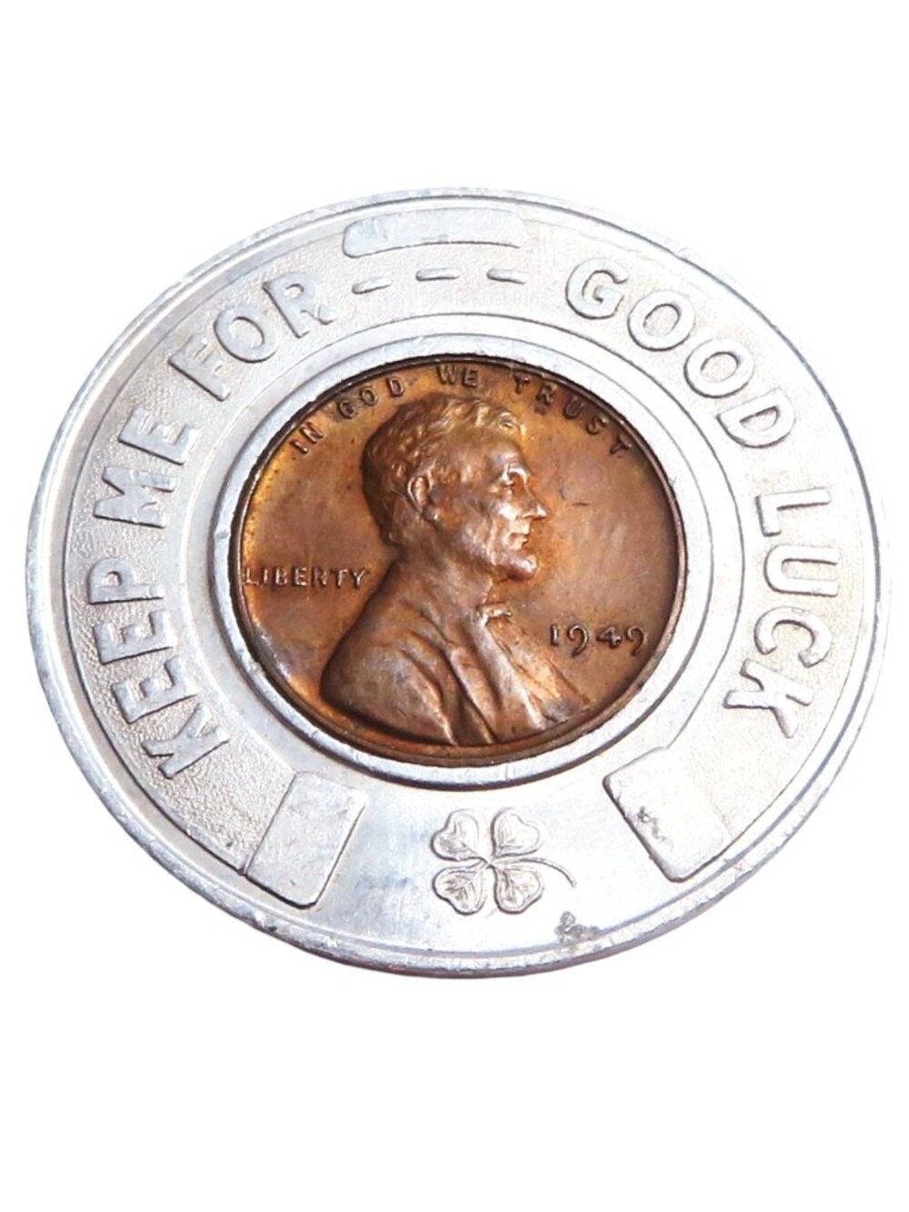 1949 Lincoln Penny Fit-Rite Turkey Saddles Corydon, Iowa Good Luck Token